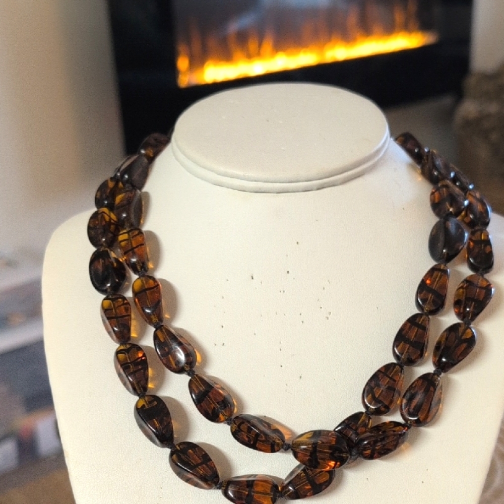 Vintage Erwin Pearl Glass Bead Neck